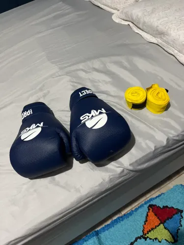 Luva de boxe/muay thai/kick boxing + bandagem