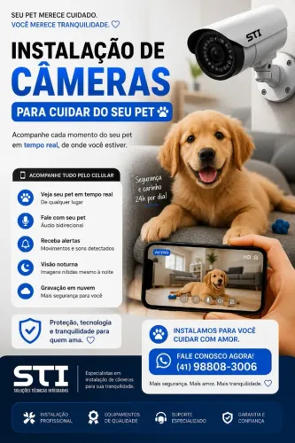 Instalação de Câmeras para Monitorar seu Pet | Acompanhe pelo Celular