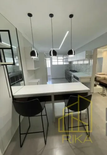 Apartamento para Locação em Santos, Pompéia, 2 dormitórios, 1 suíte, 3 banheiros, 1 vaga
