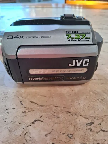 Filmadora Vintage JVC Everio 30GB - Completa e Funcionando (Estilo Y2K).