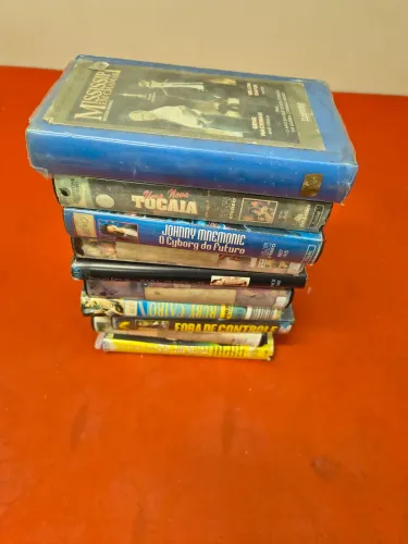 Lote com 10 filmes VHS
