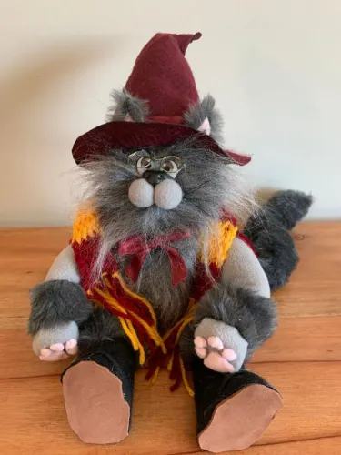 Gato Harry Potter Artesanal Quadribol Grifinória