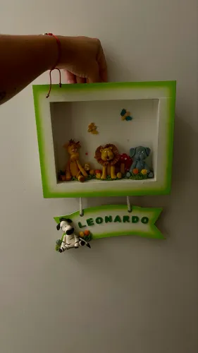 Enfeite de porta nome Leonardo