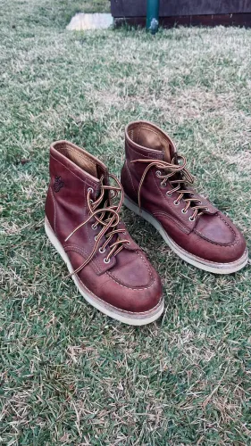 bota black boots modelo moc toe, tamanho 41