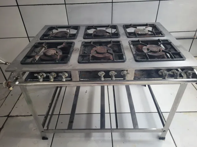 Fogão industrial inox