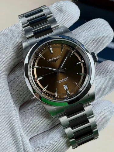 Relógio Longines Conquest Marrom 