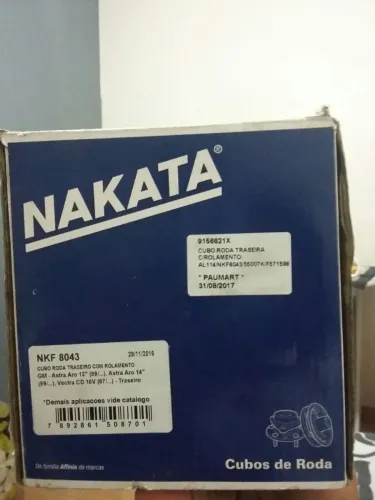 Cubo de Roda Traseira com Rolamento<br>Código Nakata: NFK 8043