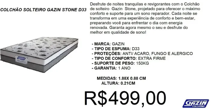 colchão solteiro extra firme - temos a pronta entrega