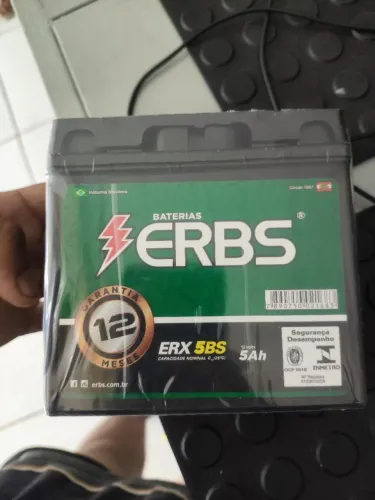 Bateria ERBS 5A 12 meses de garantia 
