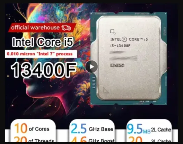 Processador Intel i5 13400F 13ª Geração 10 Núcleos 4.6GHz LGA1700