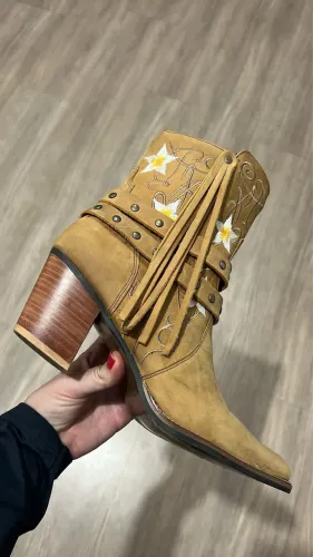 Bota texana couro legítimo capelli tam38