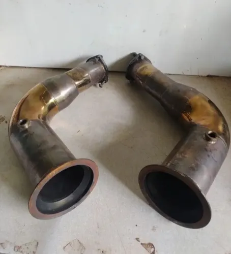Par Downpipe Inox P Escapamento Esportivo Porsche Cayenne Gt