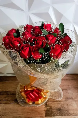 Buque de 15 Rosas vermelhas