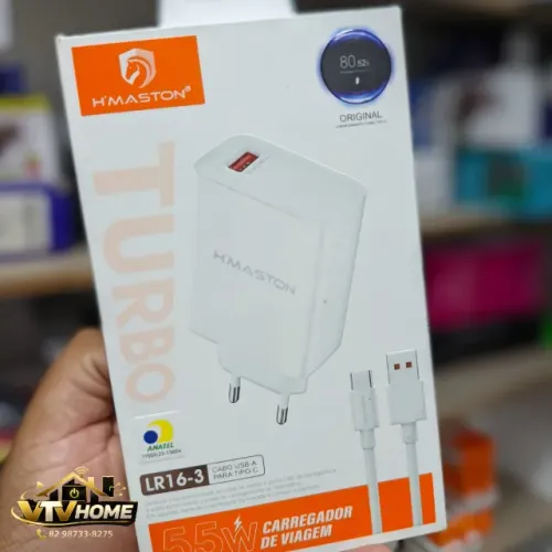 Carregador De Celular Turbo Tipo C 55W + Entrega Grátis