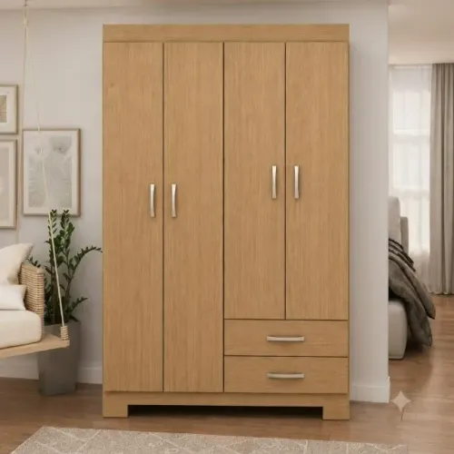 Guarda roupa Moscou 4 portas 2 gavetas (Parcelamos em ate 10x vezes sem juros)