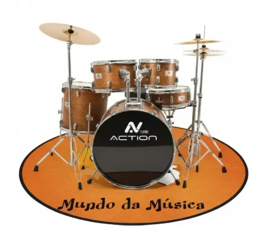 Bateria Turbo Action 20 - Madeira Escura (mogno)