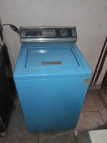 Máquina De Lavar Brastemp Retrô Anos 80 Azul - Super Luxo (Revisada e Funcionando!)