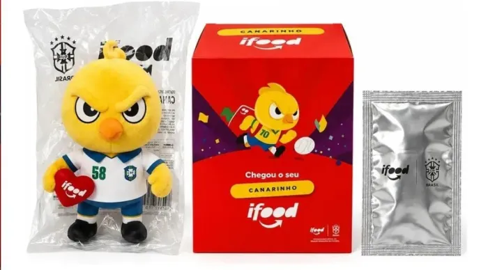 Pelúcia Canarinho Ifood Copa 1958 Original Colecionável