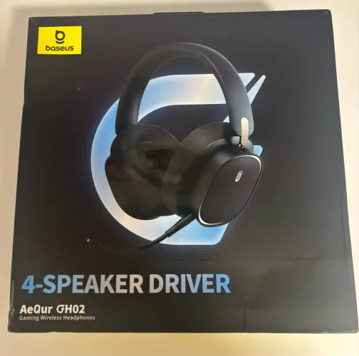 Fone Baseus GH02 headset gamer sem fio 40 horas de reprodução