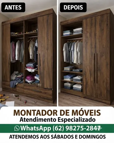 Montador de Móveis em Goiânia e Aparecida - Atendo Hoje, Sábado e Domingo