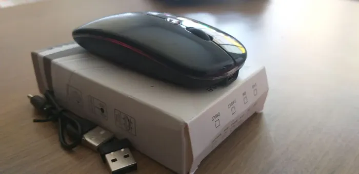 Mouse Sem Fio Recarregável | Silencioso | Bateria de Longa Duração