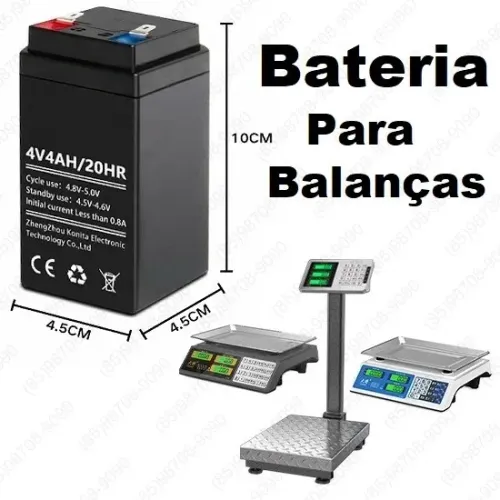 Bateria Agm 4v 4ah - Elgin Dp15, Upx Acqua multiuso