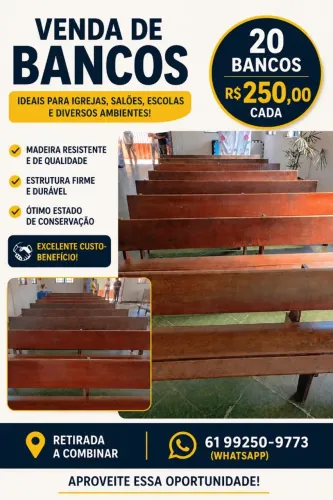 Bancos de Madeira