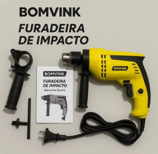 Furadeira de impacto 500w profissional