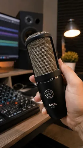 Mic Akg Condensador P220 COMPLETO