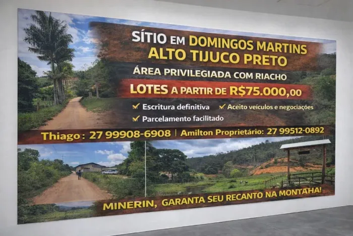 ÚLTIMA CHANCE EM DOMINGOS MARTINS-SÍTIOS ESCRITURADOS NO ALTO TIJUCO PRETO, PARCELO, TROCO