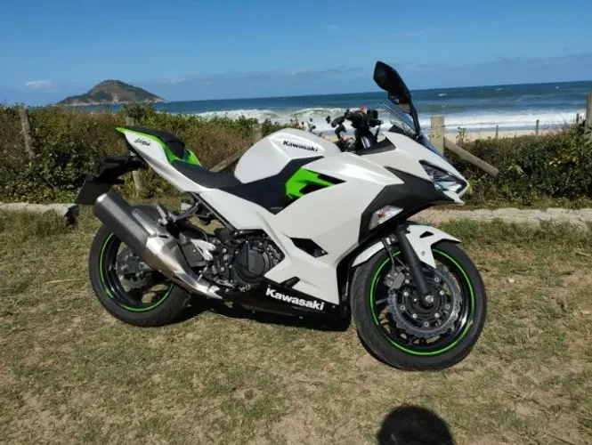 Kawasaki Ninja 400 Branca | Única do Brasil | Alarme Positron | 16.000km
