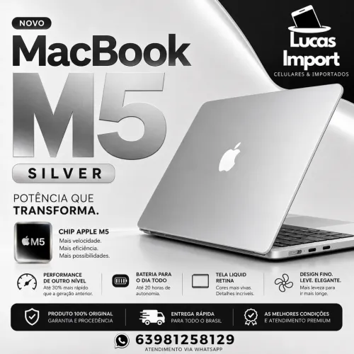 ? MacBook M5 Silver 512GB SSD - Lacrado
