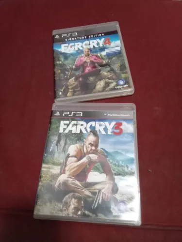 2 Jogos PlayStation PS3 Far Cry3 e 4 Signature Edition originais mídia física