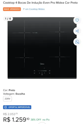 Cooktop de Indução 