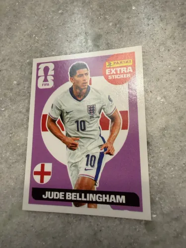 Figurinha Extra Legend Jude Bellingham Lilás Copa do Mundo 2026 Panini