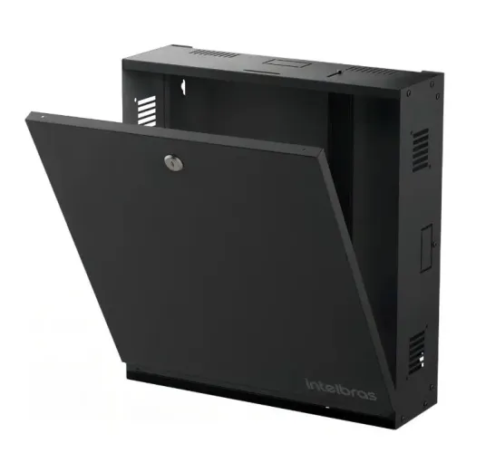 Caixa Organizadora Vertical Cftv Preta Coc 4038p Intelbras.