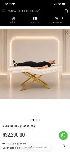 Maca estética com massageador