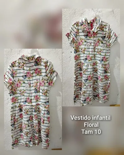 Vestido infantil menina floral