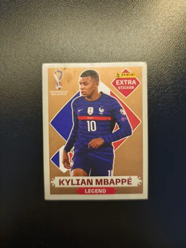 Figurinha Extra Kylian Mbappé copa 2022