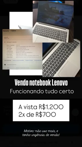 Notebook lê novo seminovo