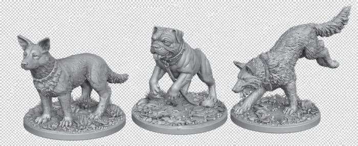 Miniatura/ Kit companion Dogs: zombicide proxy