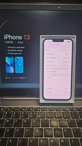 iPhone 13 128gb Azul Semi-novo Premium excelente