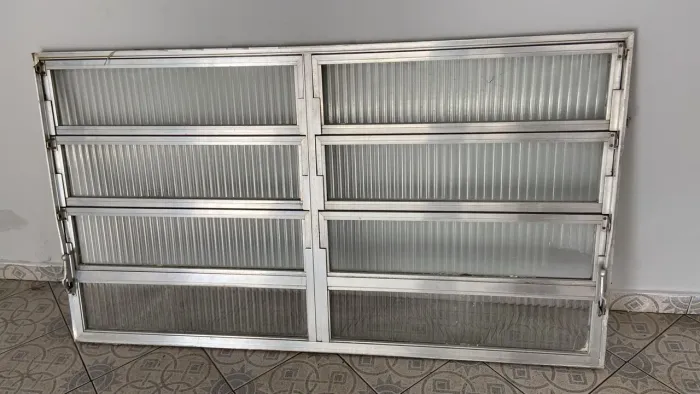 Janela de alumínio grande com vidro 