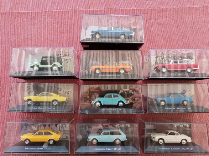 10 miniaturas de colecao carros inesqueciveis