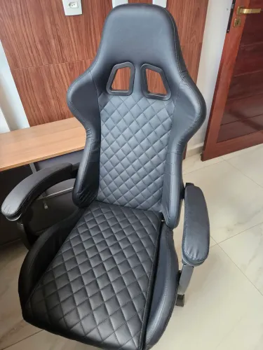 Cadeira de escritório gamer ergonomica Dunamis Preta