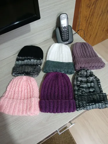 Toucas de tricô 