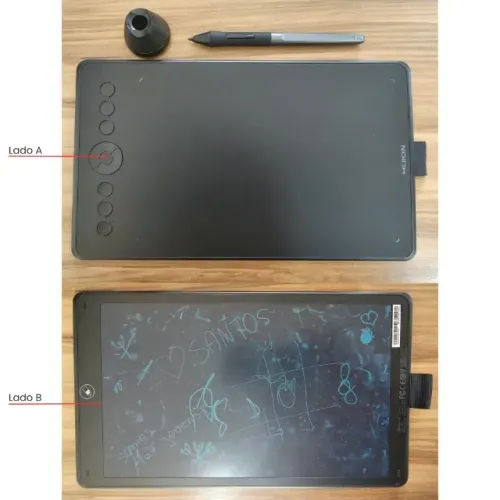 Mesa Digitalizadora HUION H320M Inspiroy 2 em 1 com Tela LCD