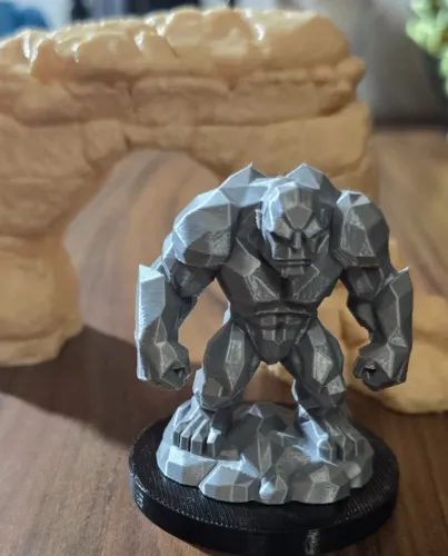 golem kingmaker promo pathfinder battles d&d huge miniatura rpg mestre earth elemental lor