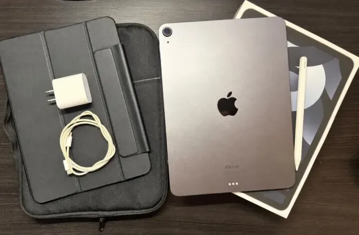 iPad Air 5 64GB Wi-Fi Completo + Caneta + Cases + Caixa