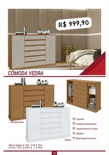 Cômoda vedra. Grande 